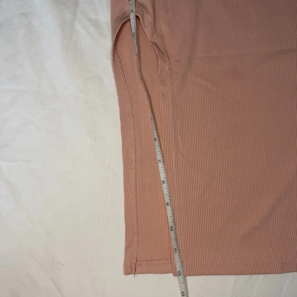 Blush Pink Ribbed Dress - Picture 11 of 13
